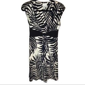Donna Morgan Zebra Print Dress Sz 6